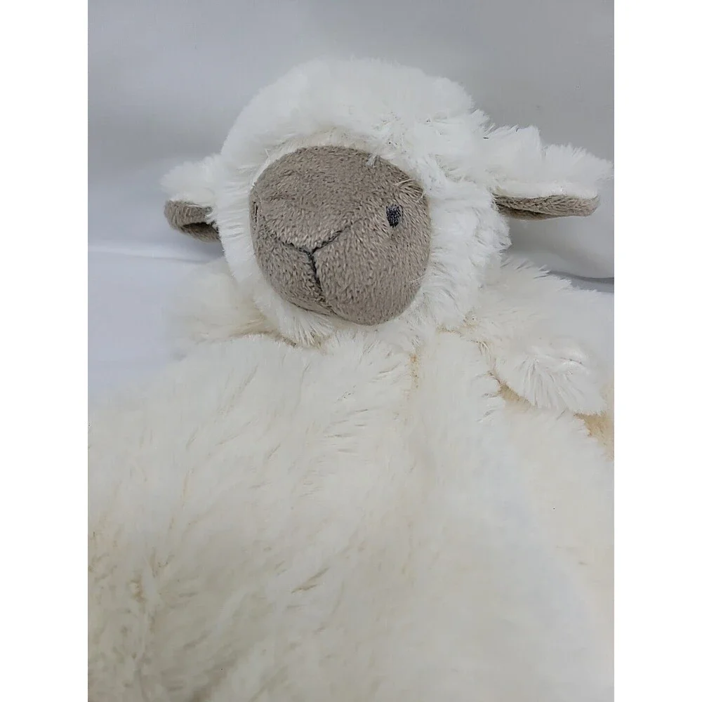 Elegant Baby White Lamb Lovey Security Blanket Replacement 10" X 10" Leui - Picture 4 of 16